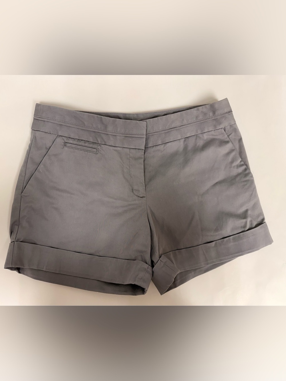 Express Gray Cuffed Bermuda Shorts